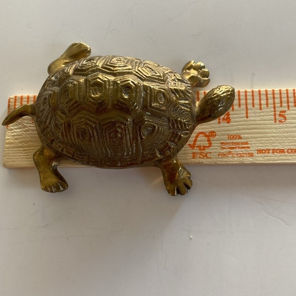 Other - Solid Brass Turtle Figurine 4.25” x 3” x 1.7/5” approximately